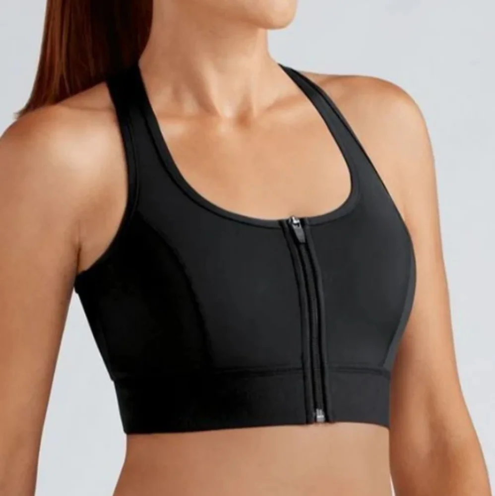Amoena Gloria Front Zipper Sports Bra, NWOT